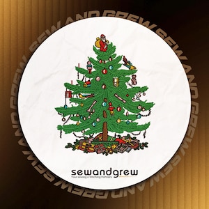 Spode Christmas Tree Embroidery Design