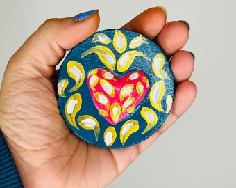 A handmade magnet