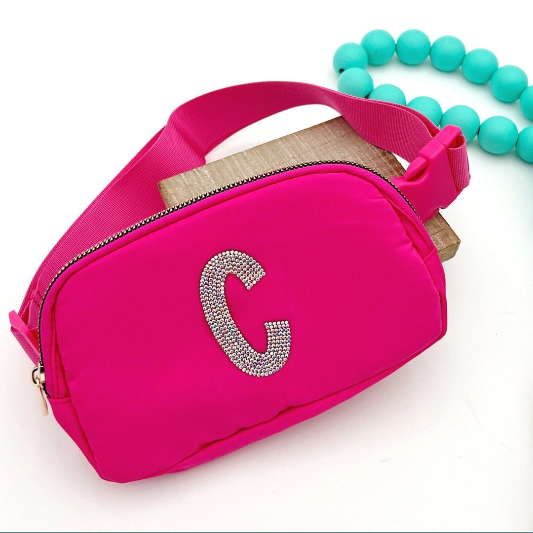 Custom Belt Bag Personalized Fanny Pack Rhinestone Initial Bag Custom ...
