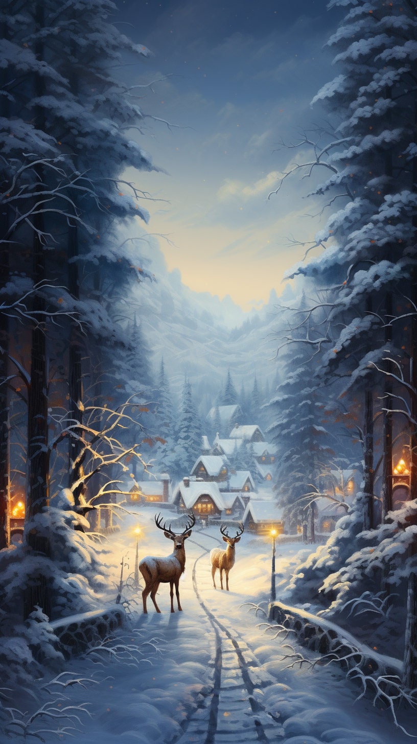 Christmas Phone Wallpaper Bundle - 16:9 Aspect Ratio - Santa Claus ...