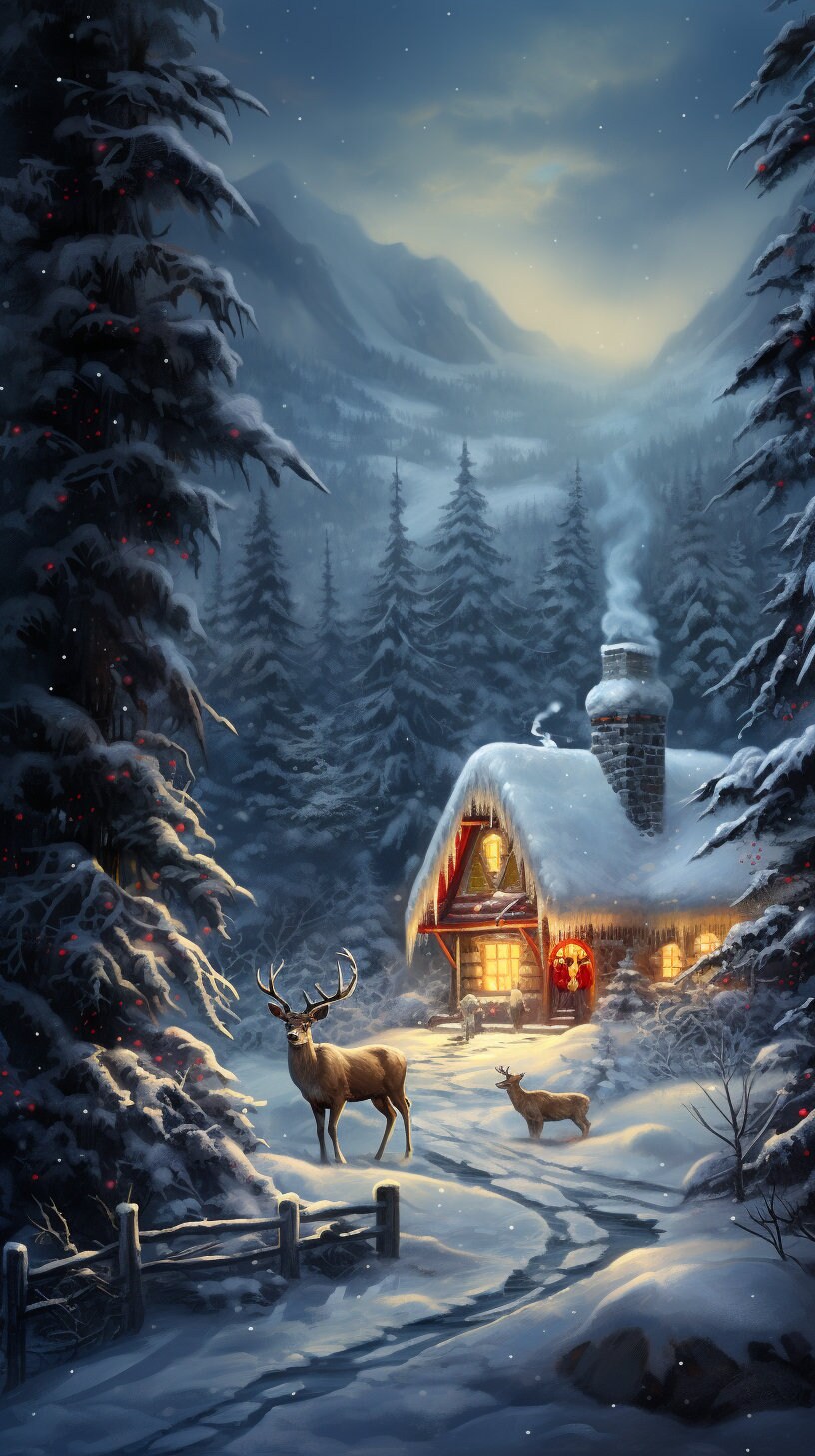 Christmas Phone Wallpaper Bundle - 16:9 Aspect Ratio - Santa Claus ...