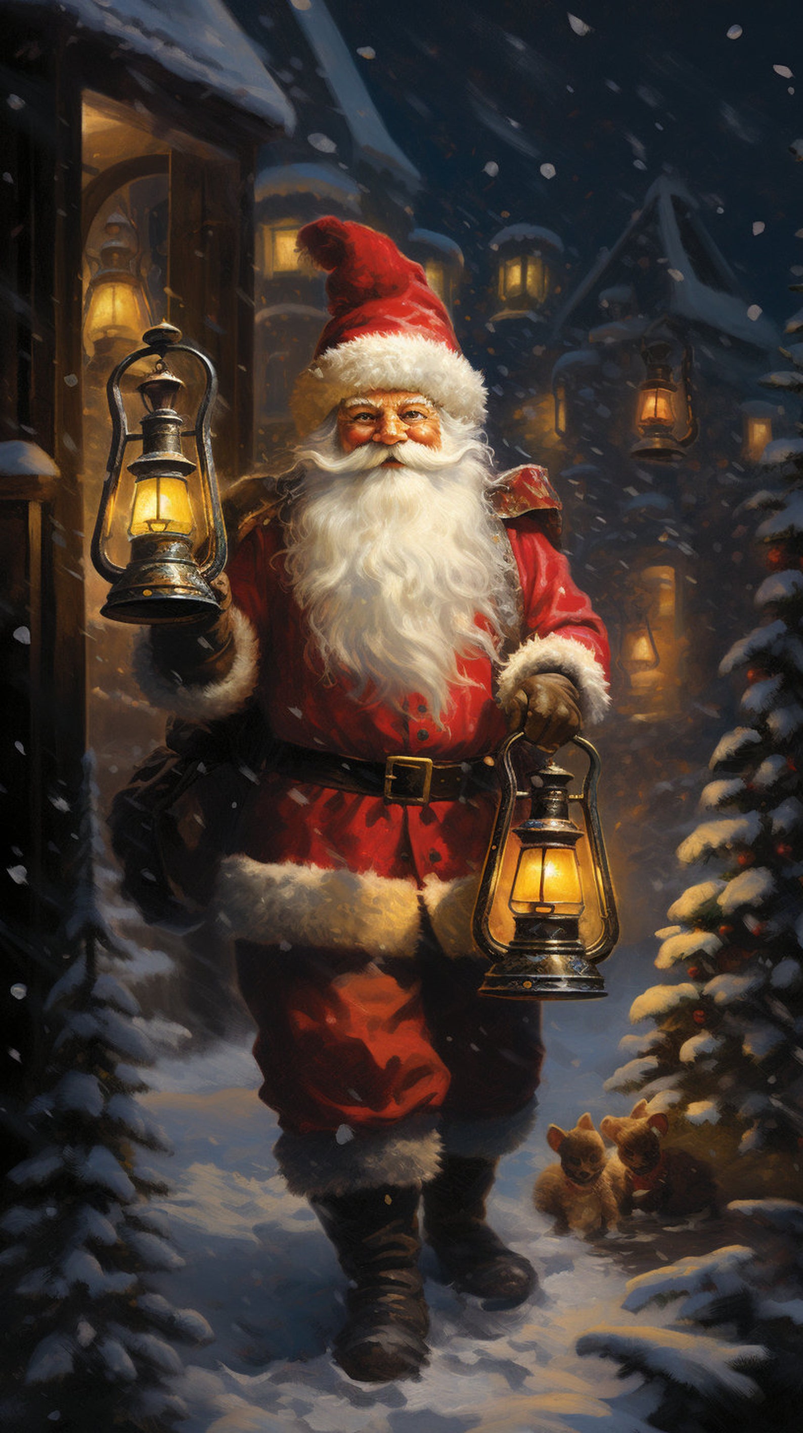 Christmas Phone Wallpaper Bundle - 16:9 Aspect Ratio - Santa Claus ...