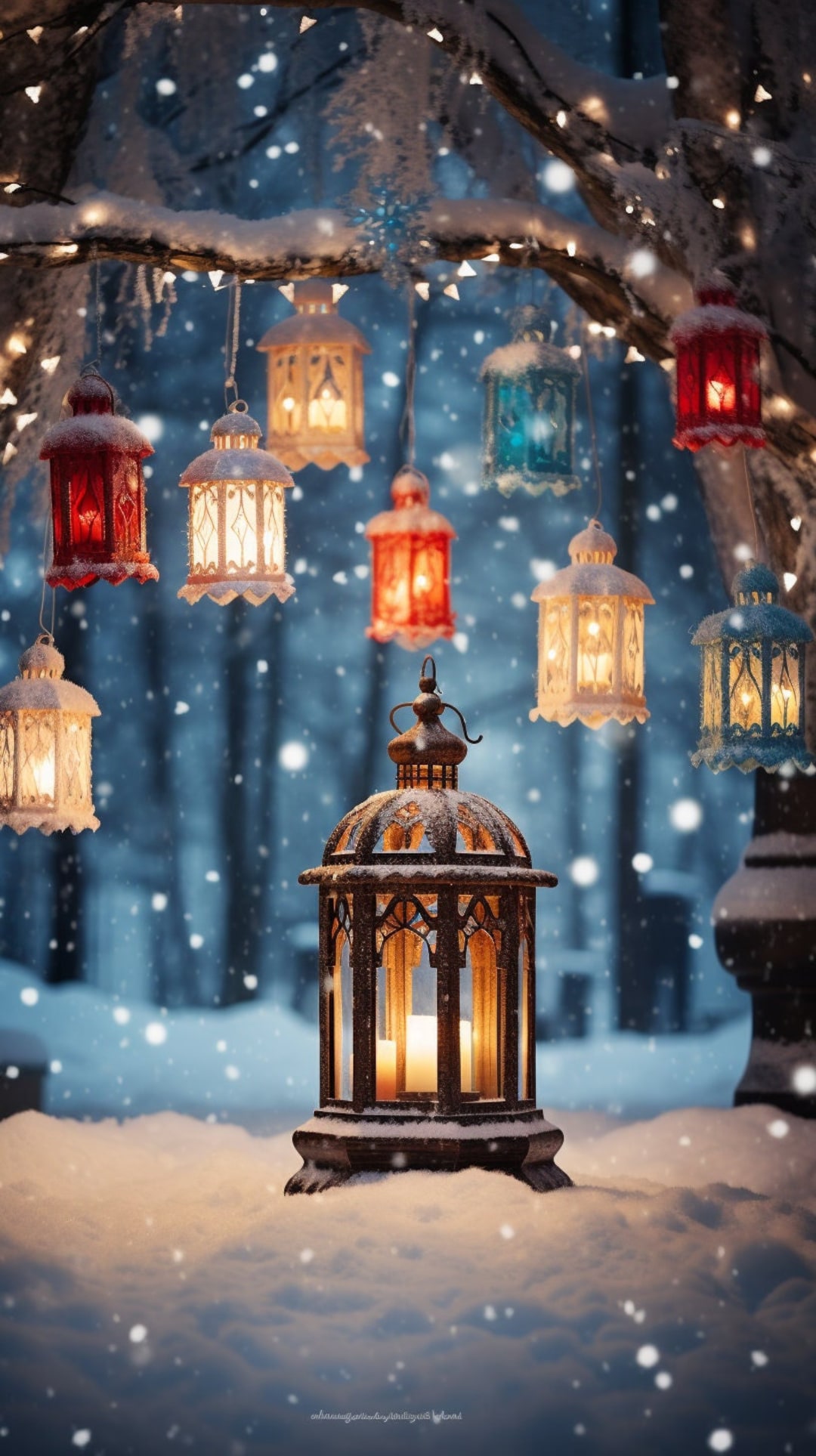 Winter Phone Wallpaper Bundle Christmas Bundle 16:9 Aspect - Etsy