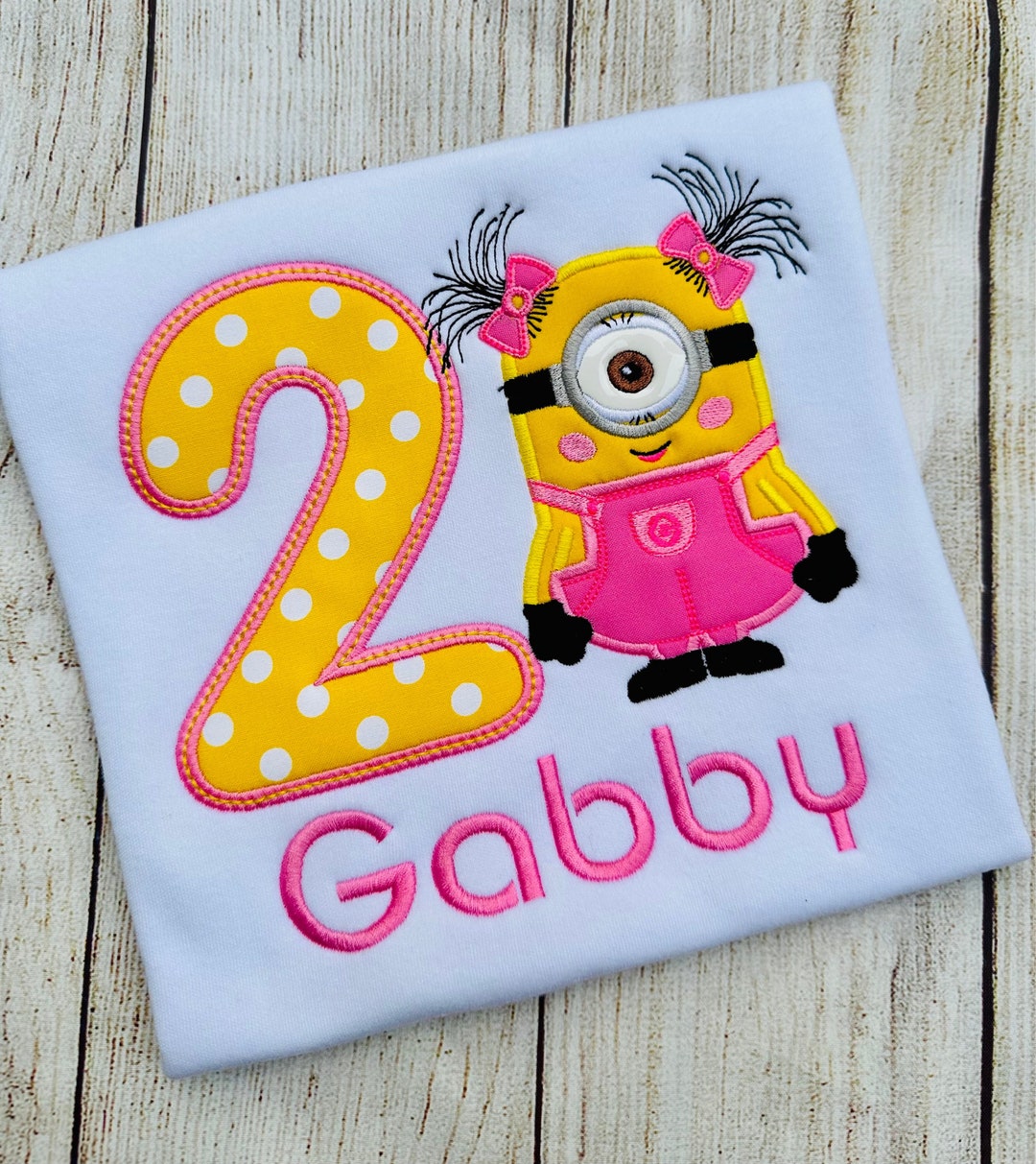 Girl Minion Shirt Girl Minion Birthday Shirt Minion Birthday Etsy