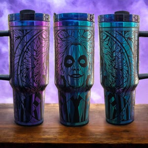 Beetle Juice 40 oz Chroma Tumbler, Insulated Tumbler, Large Drinkware, Beetle Lover Gift, Unique Tumbler