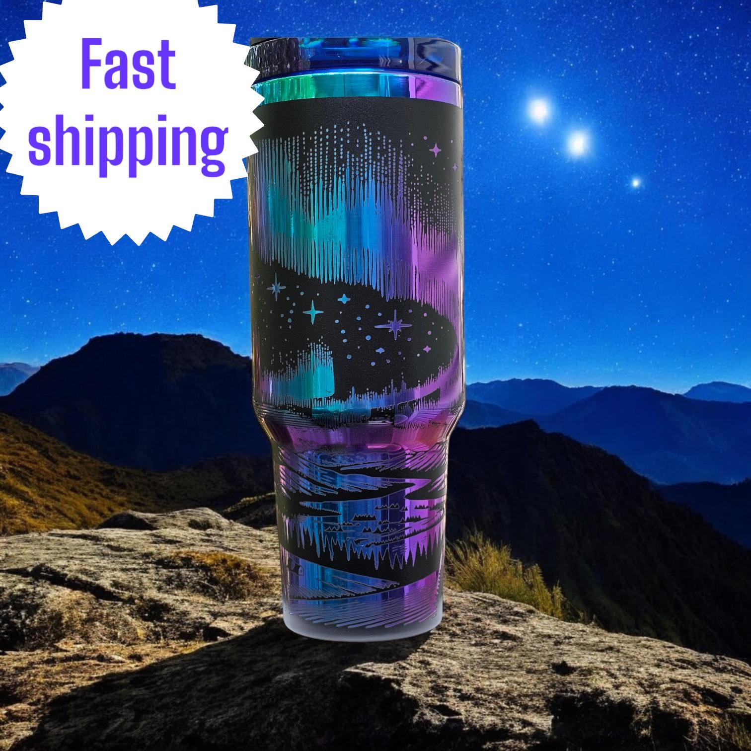 Northern Lights Chroma, 40 Oz Stainless Steel, Water Bottle With