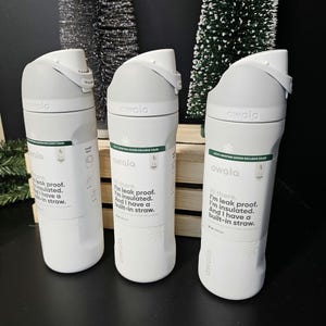 Owala Snowed In Drink Bottle, 24 oz BPA-Free Bottle, Flip Cap, leak proof Water Bottle