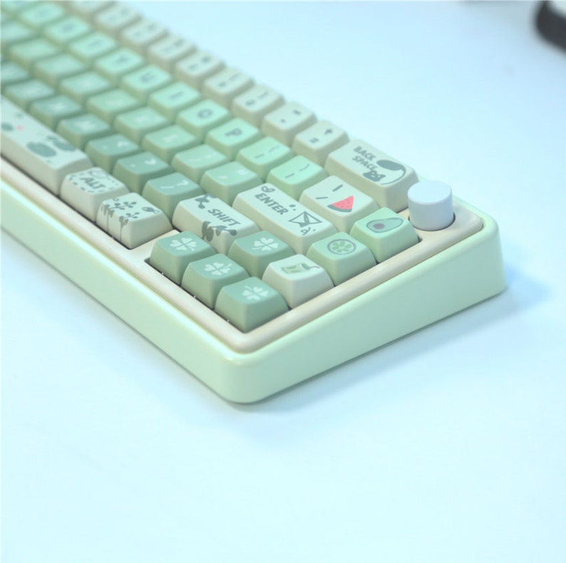 Cute Green Frog Keycaps 148pcs Set PBT Keycap Cute Cartoon Etsy Australia