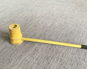 伝統的な竹パイプ、手作りの竹パイプ、工芸品、竹製喫煙パイプ、竹製
