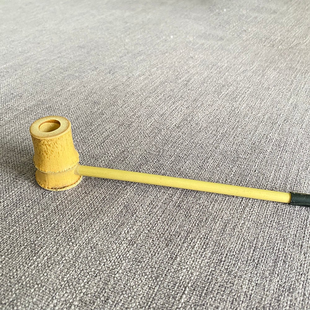 Handmade Bamboo pipe crafts Bamboo smoking pipe Traditional bamboo pipe ...