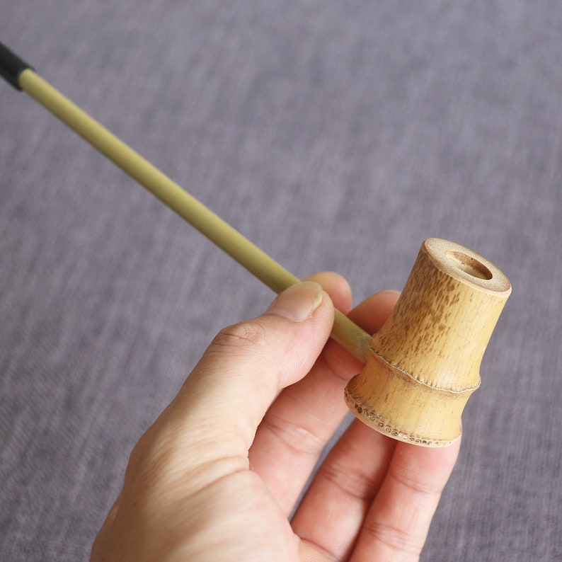 Handmade Bamboo pipe crafts Bamboo smoking pipe Traditional bamboo pipe ...