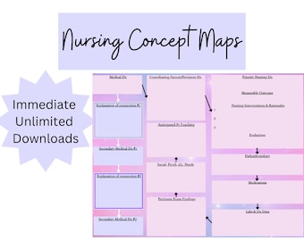 Nursing School Concept Map Template (PDF Download)
