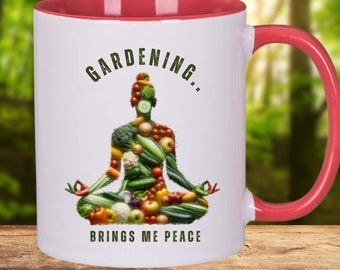 Mug Gardening Coffee Mug Gift for Plant Lover Gift for Farmer Gardening Cup Gift for Gardener Horticulture Gift for Yoga Lover Namaste Gift