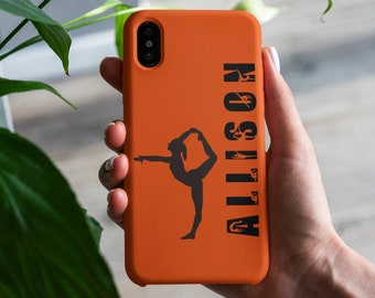 Personalisierte iPhone-Hülle, Gymnastik-Geschenke, Turner-Geschenke, Sport-Handyhülle, personalisierte iPhone-Hülle, individuelle iPhone 13-Hülle, Sportler-Geschenke