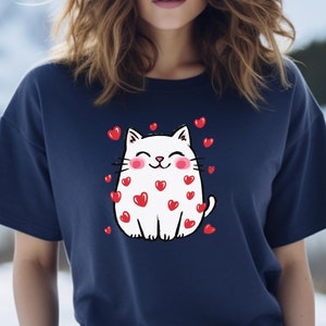 Valentines Cat Shirt, Valentine Day Shirt, Cute Cat Shirt, Crazy Cat Lady Gifts, Cat Lover Shirt, Gift for Cat Lover