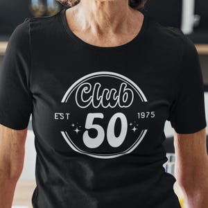 50歳の誕生日シャツ、50歳の誕生日プレゼント、50歳の誕生日Tシャツ、50歳の誕生日プレゼント、50歳の誕生日プレゼント、50歳の誕生日シャツ、クラブ50
