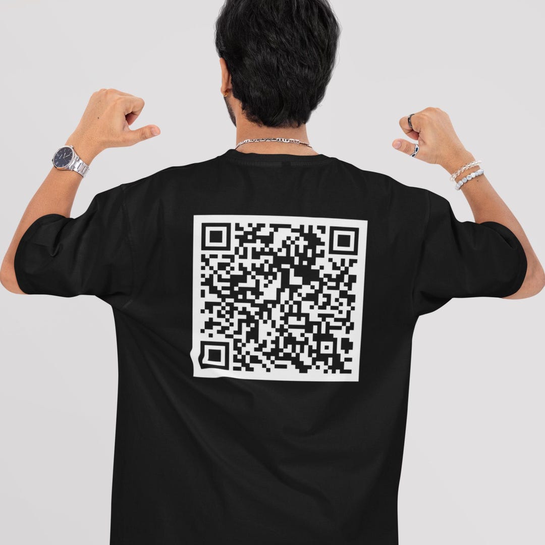 QR Code Funny Shirt, QR Code T-shirt, Sarcastic Qr Code, Sarcastic ...