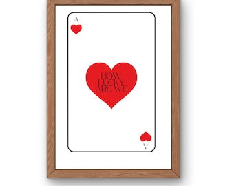 Quanto siamo fortunati a giocare a carte Stampa