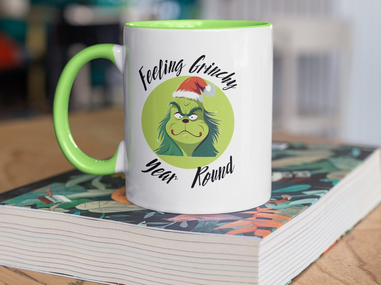 Dr Seuss. The Grinch Mug Candle - Grinch Earring Collection