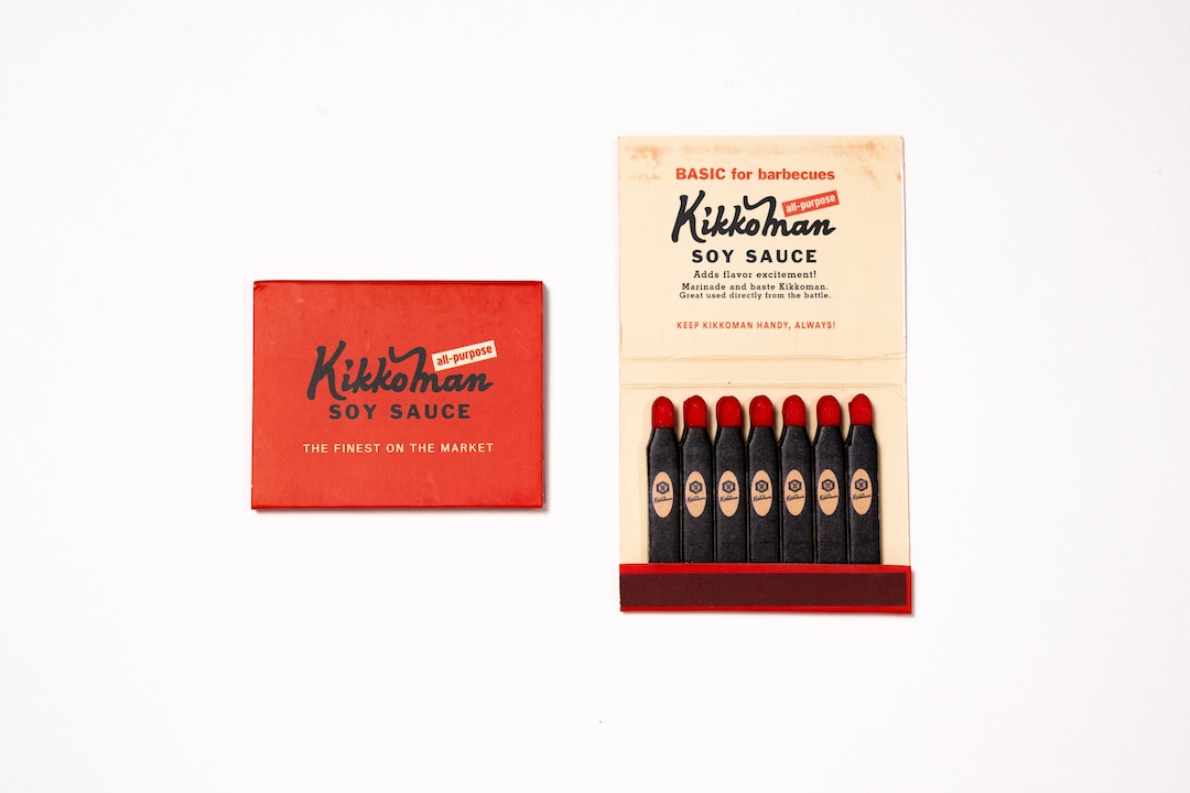 Vintage Style Matchbook With Print on Matches Kikkoman Soy Sauce - Etsy UK