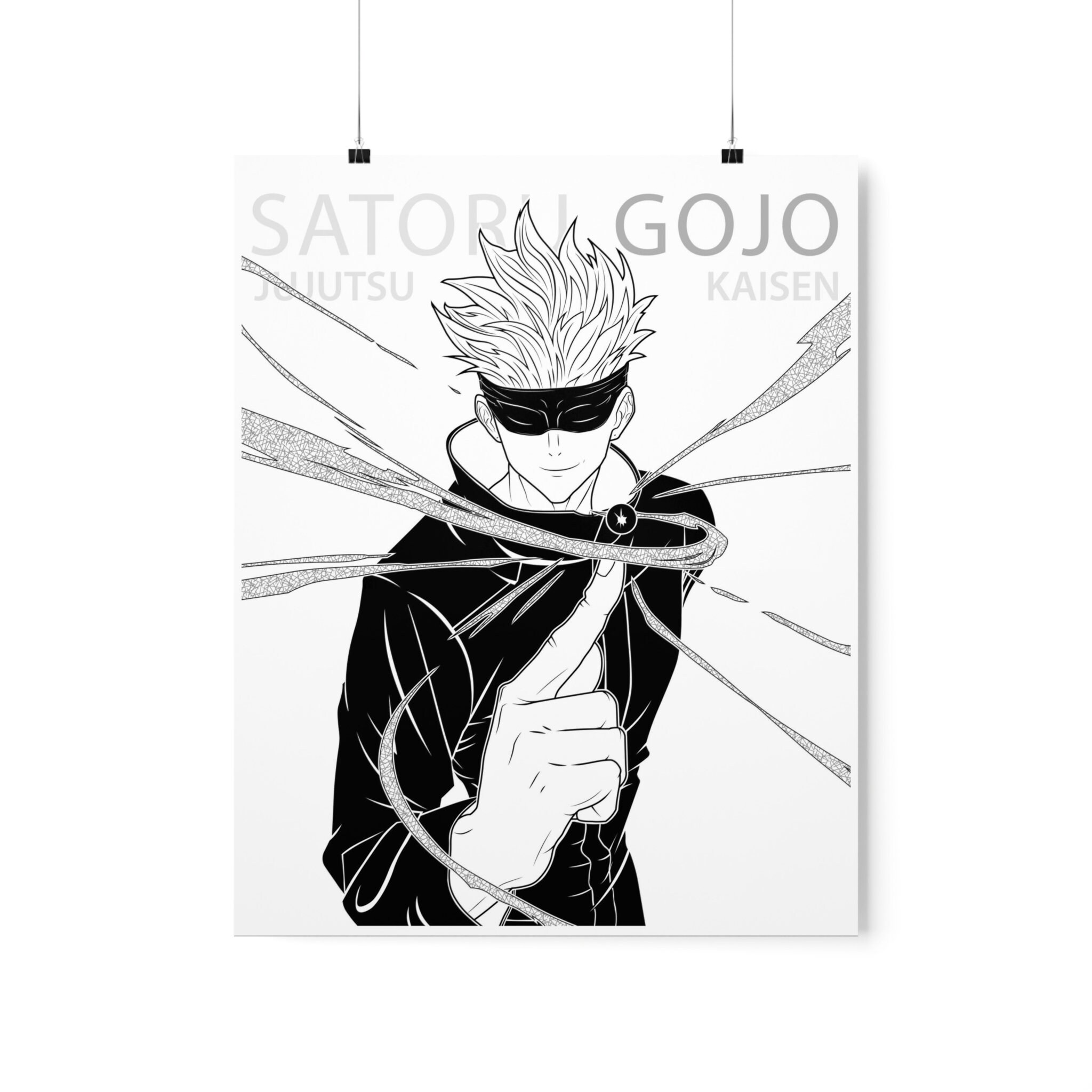 Jujutsu Kaisen Satoru Gojo Anime Art Print Poster Etsy