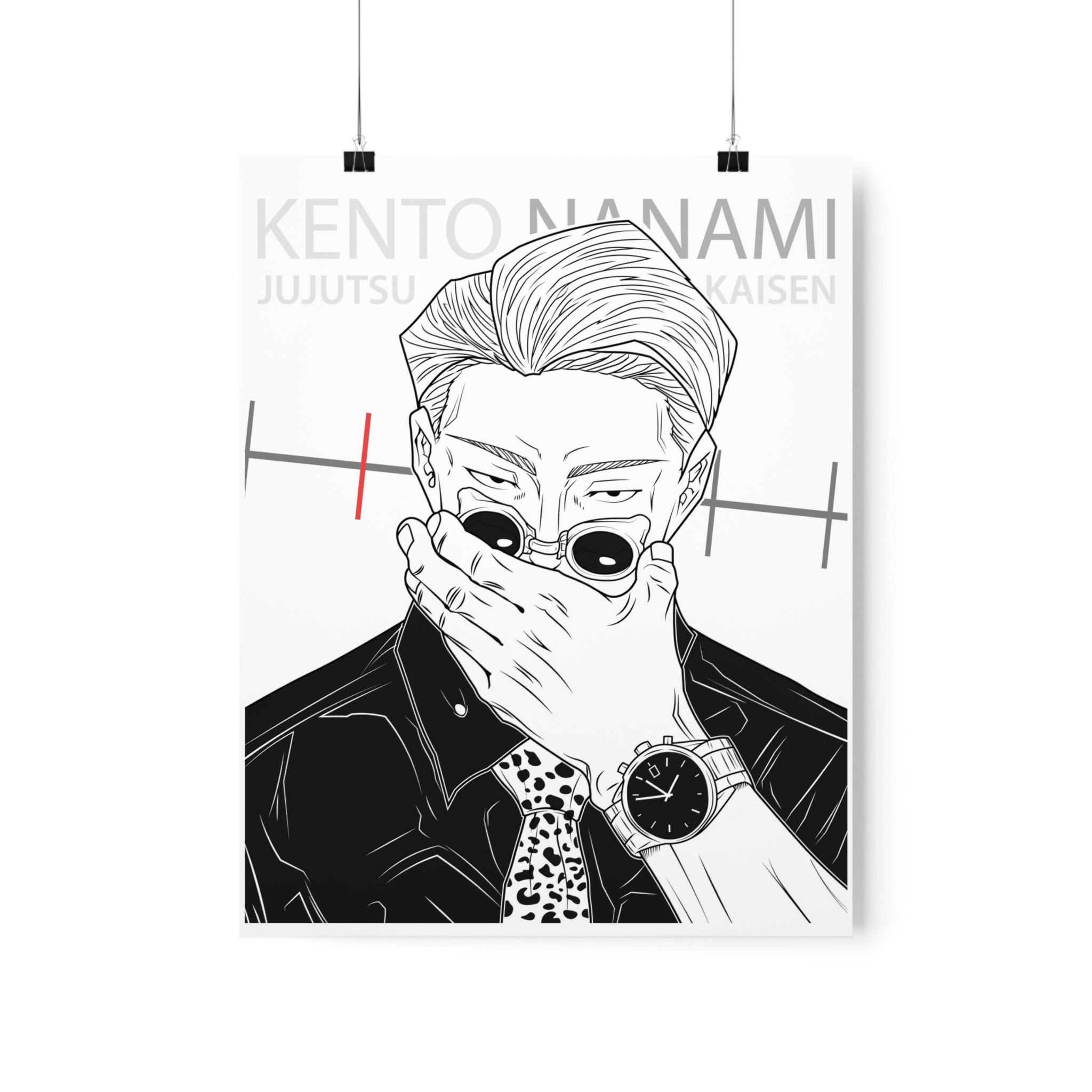 Jujutsu Kaisen Kento Nanami Anime Art Print Poster Etsy