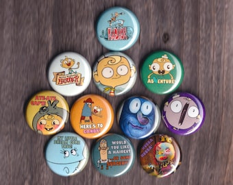 The Marvelous Misadventures of Flapjack - Set of (11) 1” Buttons or Magnets - FREE SHIPPING!