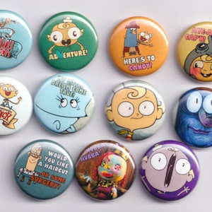 The Marvelous Misadventures of Flapjack Set of 11 1 Buttons or Magnets FREE SHIPPING image 4