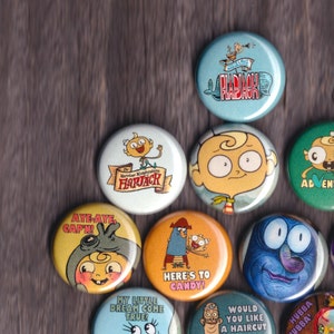 The Marvelous Misadventures of Flapjack Set of 11 1 Buttons or Magnets FREE SHIPPING image 2