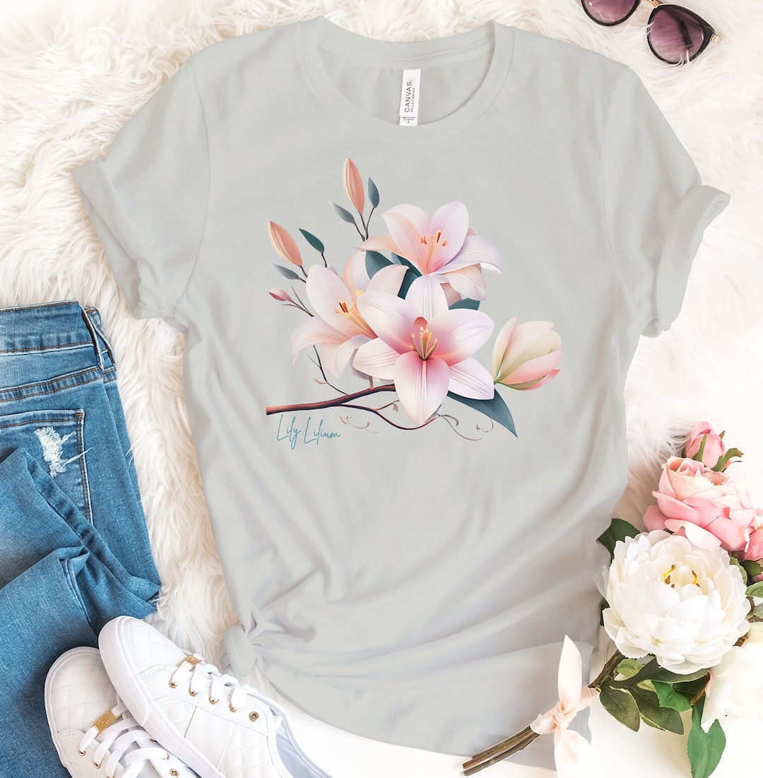 Lily Flower, Wildflowers T-shirt, Wildflowers Shirt, Floral Tee