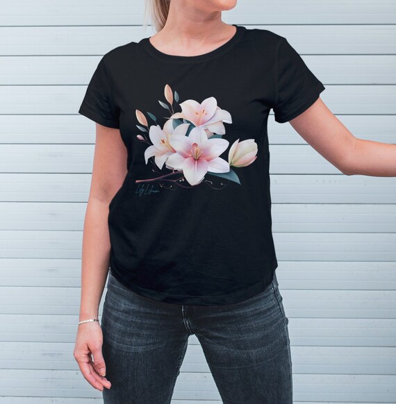 トップス Y's girl&flower print design t-shirts 81Pn4QqDlyL._AC_SL1500_.jpg
