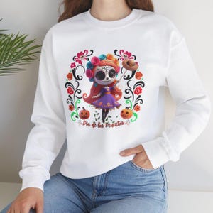 Catrina Sweatshirt, Day of the Dead Sweatshirt, Dia de los Muertos Sweater, Mexican Shirt, Halloween Tee, Skull Crewneck, Day of Dead Gift