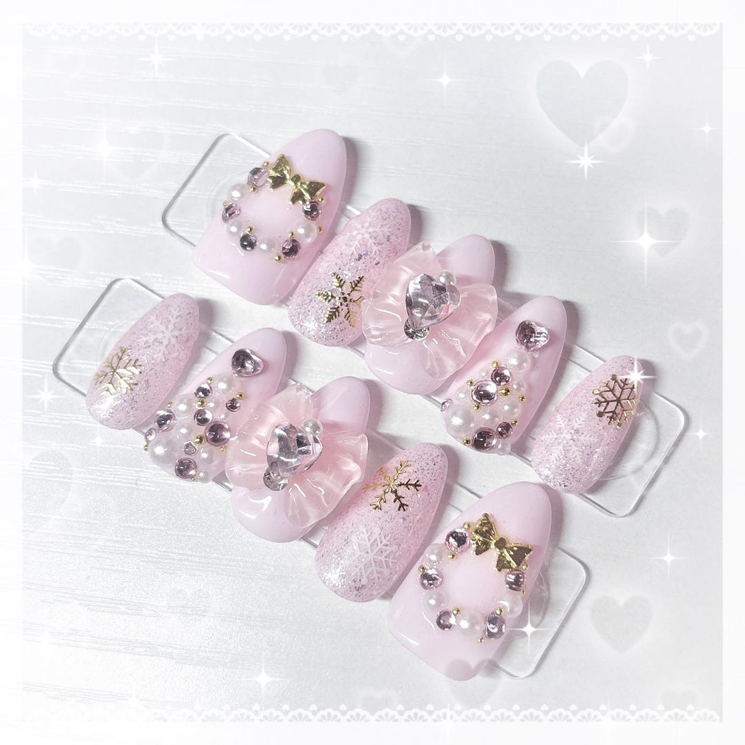 Winter Princess Presson Nails