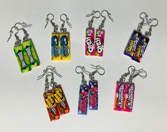 Bubblegum/Chewing Gum Candy Themed Earrings (7 Pair)