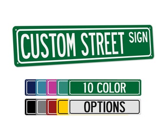 Custom Street Sign, Metal Street Sign, Custom Arrow Sign, Personalized Sign For Gifts, Custom Name Sign, Gifts For Dad, Make Your Own Sign