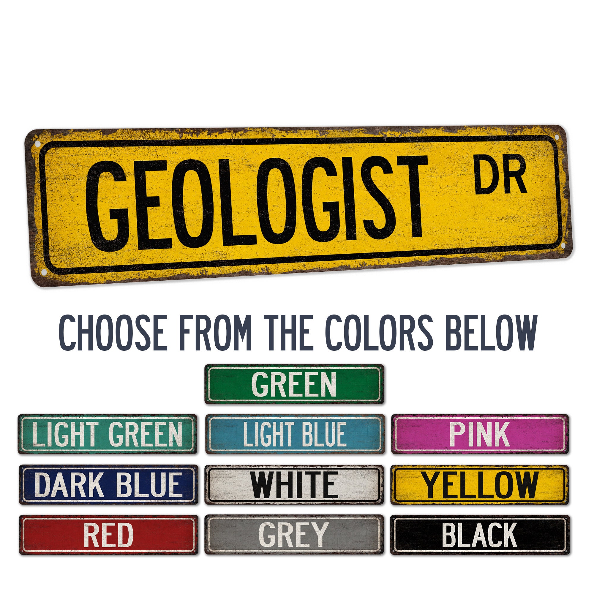Geography Rocks Sign Geologist Street Sign, Geology Teacher Gift, Rock Hound Decor - Etsy