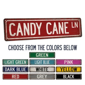 Christmas Decor, Christmas Sign, Rustic Christmas, Candy Cane Sign, Candy Cane Lane