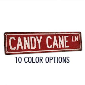 Christmas Decor, Christmas Sign, Rustic Christmas, Christmas Decorations, Candy Cane Sign, Candy Cane Lane