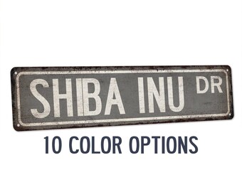 Shiba Inu Sign, Dogs, Dog Lover, Gift, Dog Sign, Dog Gift, Dog Owner Gift, Dog Decor, Dog Wall Art, Dog House, Custom Street Sign, Dog Mom