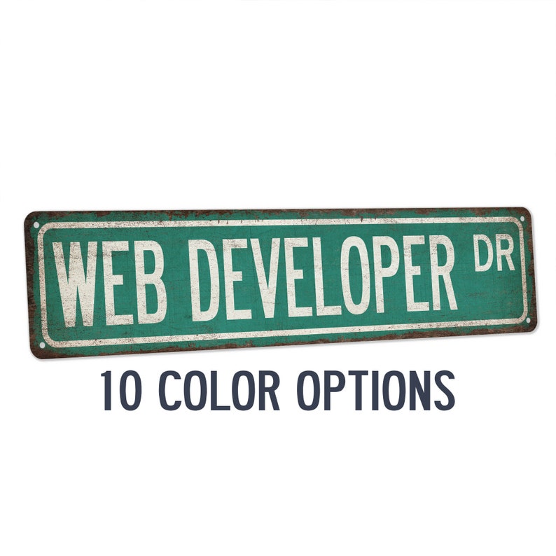 Web Developer Street Sign, Tech Gift, Computer Coding - Etsy