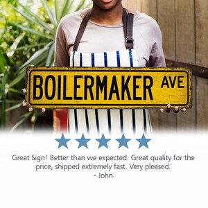 Boilermaker Sign, Boilermaker Gift, Street Sign, Gift for Her, Gift for Him, Gift Sign
