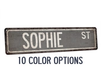 Sophie Sign, Sophie Gift, Girls Room Decor, Custom Street Sign, Signs For Girls, Girls Wall Art, Dorm Room Decor, Bedroom Decor 104180022166