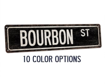 Bourbon Street Sign, Bourbon Gift, Whiskey Gift, Bourbon Bar Decor, Bourbon Sign, Whiskey Bar, Whiskey Lover, Home Bar Decor 104180021014