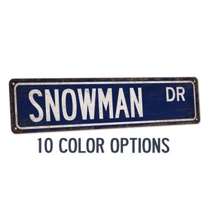 Snowman Decor, Christmas Street Sign, Snowman Sign, Rustic Christmas Decor, Merry Christmas, Door Sign, Winter Decor, Frosty 104182002207