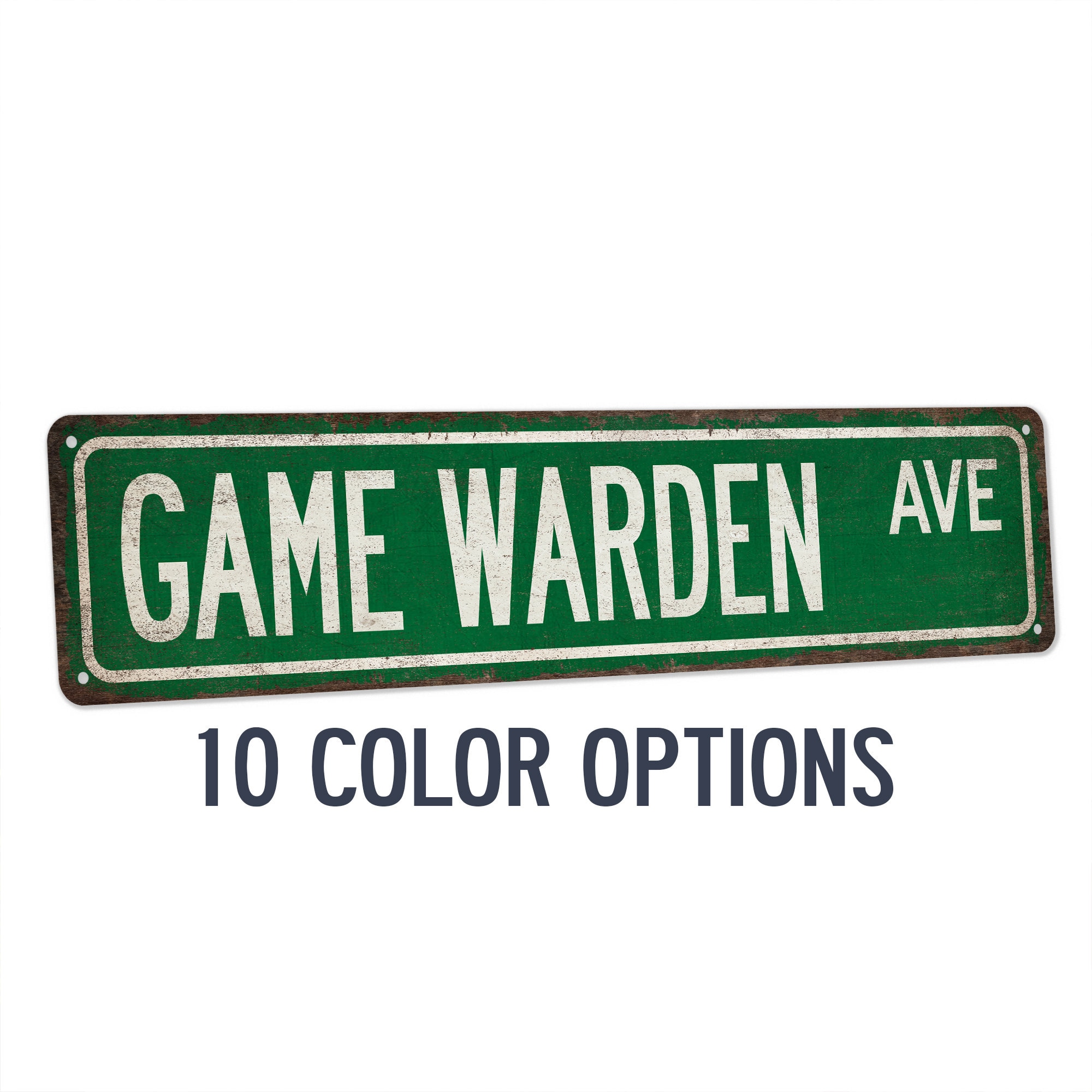 Game Warden Sign, Park Ranger Street Sign, Office Decor, Retirement ...