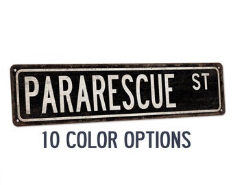 Air Force Sign, Pararescue Street Sign, Military Decor, Pilot, Veteran Gift Retirement, Airmen, Armed Forces, Search and Rescue 104180021138