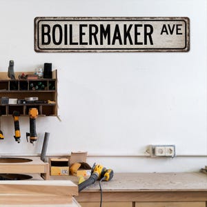 Boilermaker Sign, Boilermaker Gift, Street Sign, Gift for Her, Gift for Him, Gift Sign