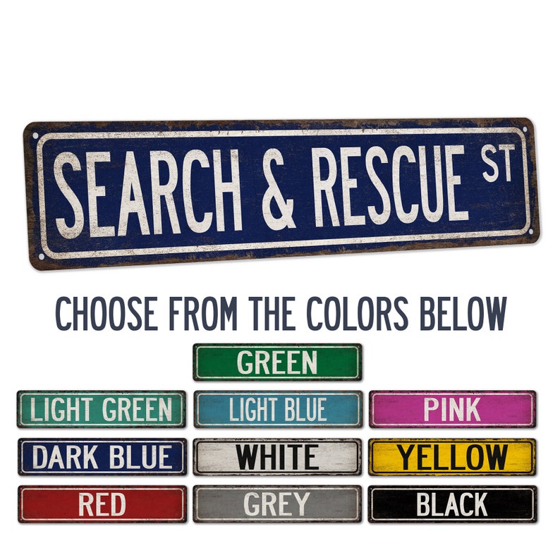 Search and Rescue Sign, SAR Street Sign, EMS, Mountain Rescue, Sar Dog ...