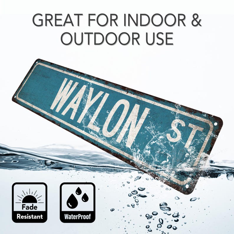 Waylon Lettering Waylon Sign, Kids Room Sign, Name Signs, Custom Street Sign, Boy Gifts ...