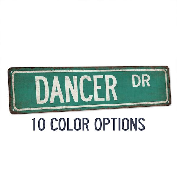 Dancer Sign, Dancer Street Sign, Dance Studio Decor, Ballet Sign, Tap Dance, Jazz Dance, Modern Ballroom Dance, Gift for Dancer 104180021072